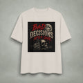 Bad Decisions After Dark T-shirt | Skull Moon Graphic Tee