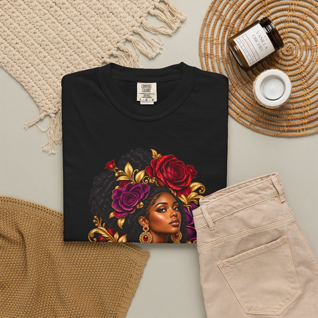 Floral Muse Portrait Graphic Tee | Color Me Ful