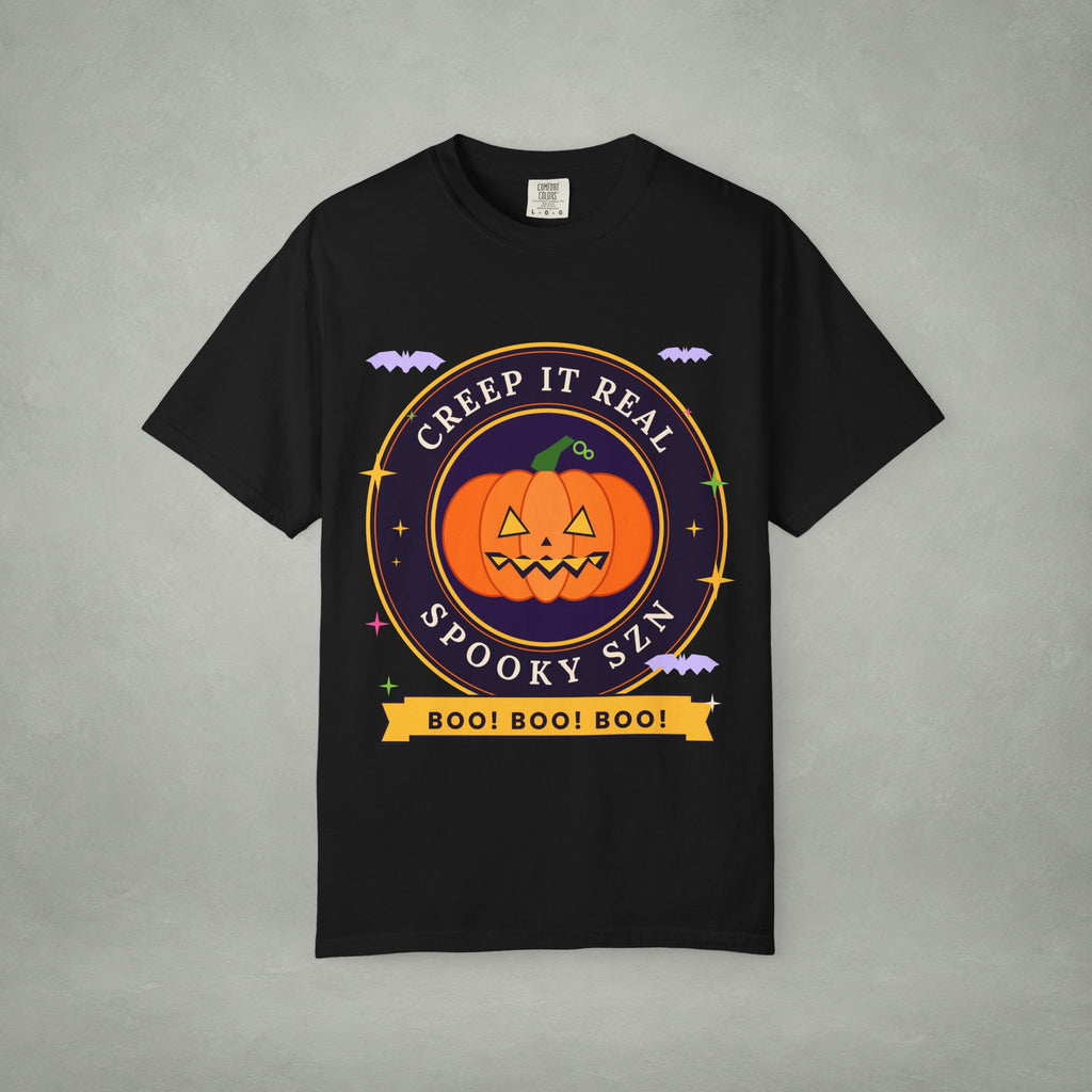 Spooky SZN Pumpkin T-Shirt — "Creep It Real" Halloween Tee