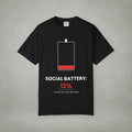 Social Battery 12% T-Shirt — Low Energy Graphic Tee