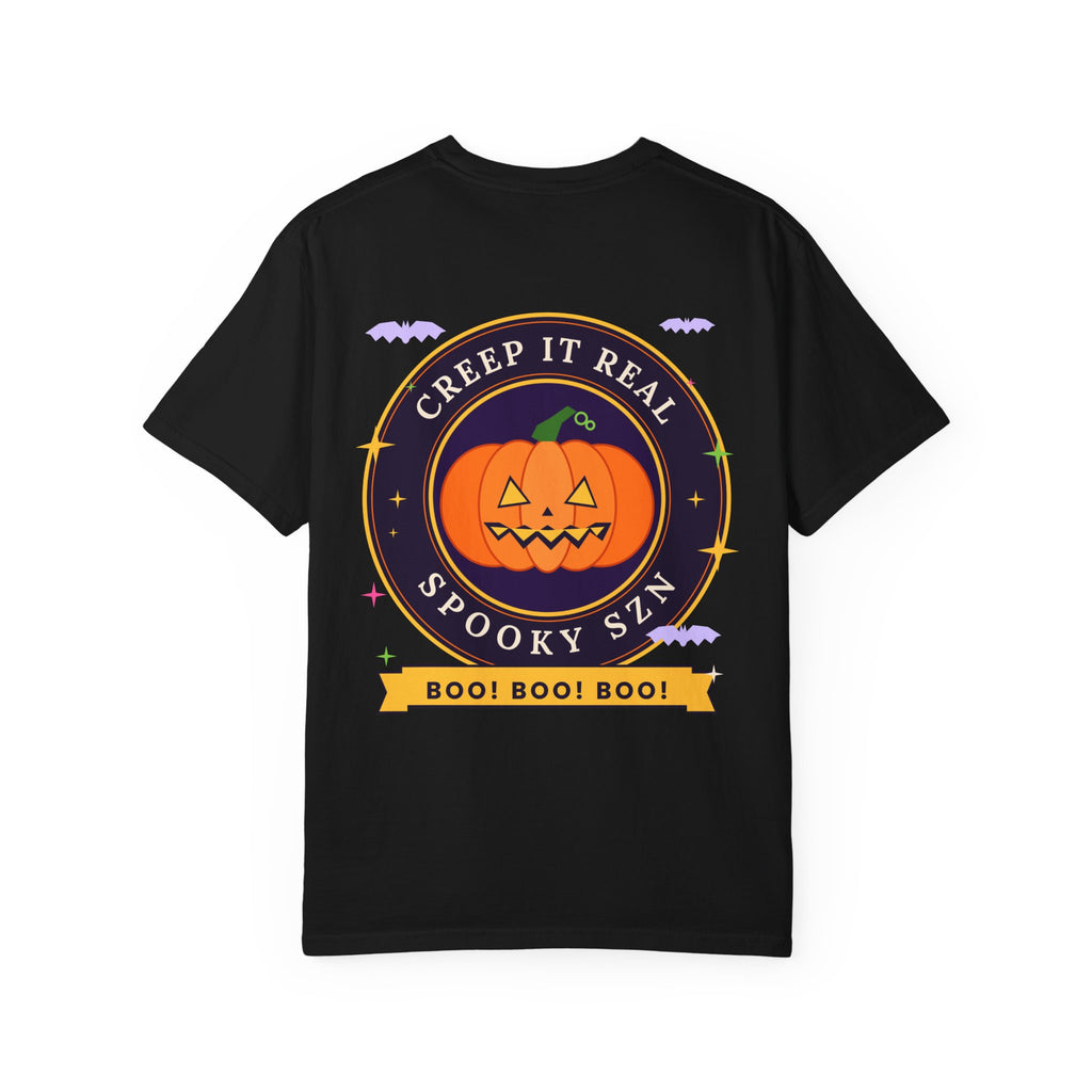 Spooky SZN Pumpkin T-Shirt — "Creep It Real" Halloween Tee