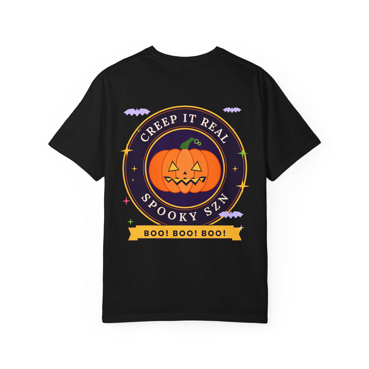 Spooky SZN Pumpkin T-Shirt — "Creep It Real" Halloween Tee