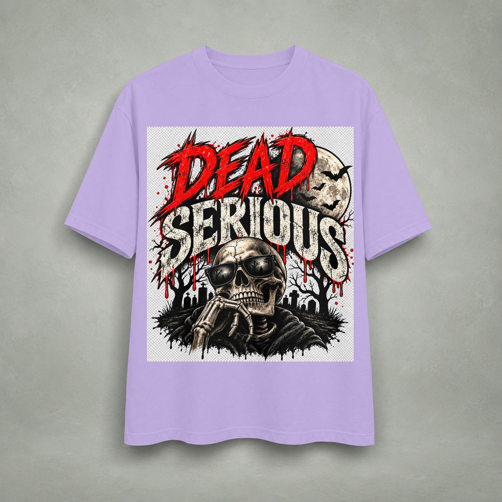 Dead Serious Skull T-Shirt — Gothic Horror Graphic Tee