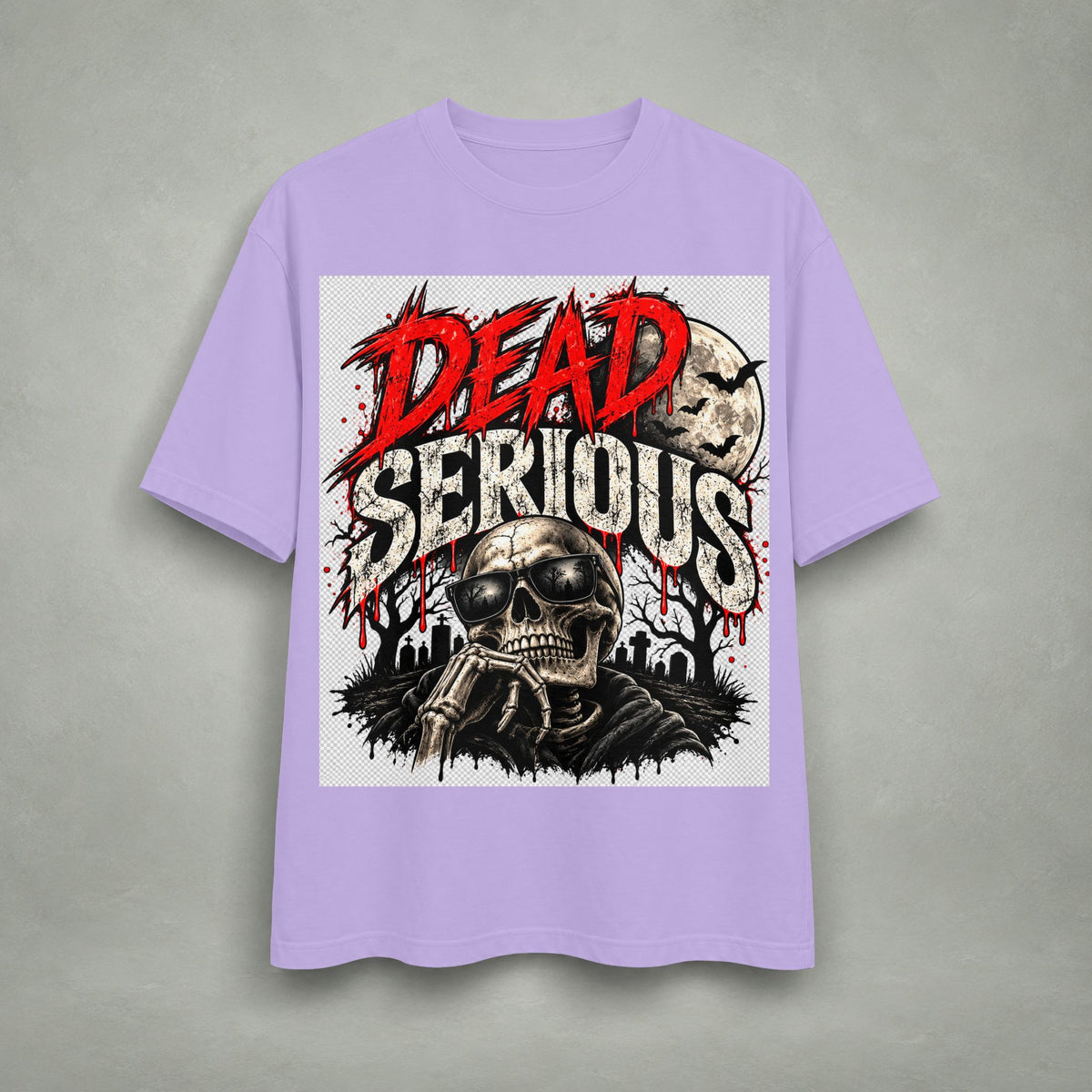 Dead Serious Skull T-Shirt — Gothic Horror Graphic Tee