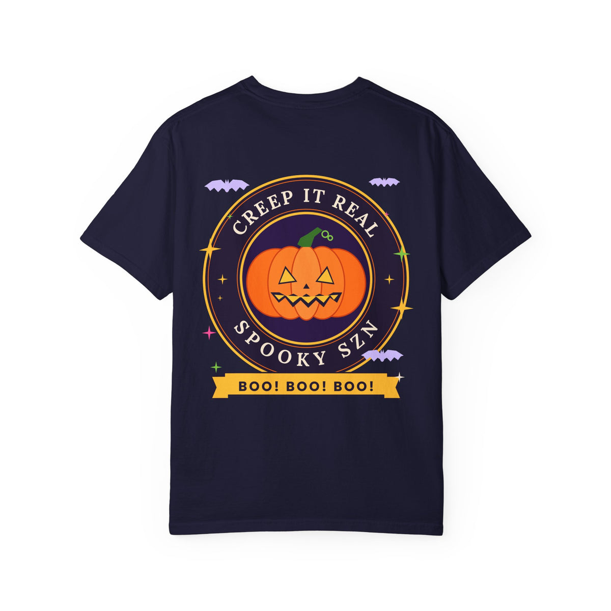 Spooky SZN Pumpkin T-Shirt — "Creep It Real" Halloween Tee