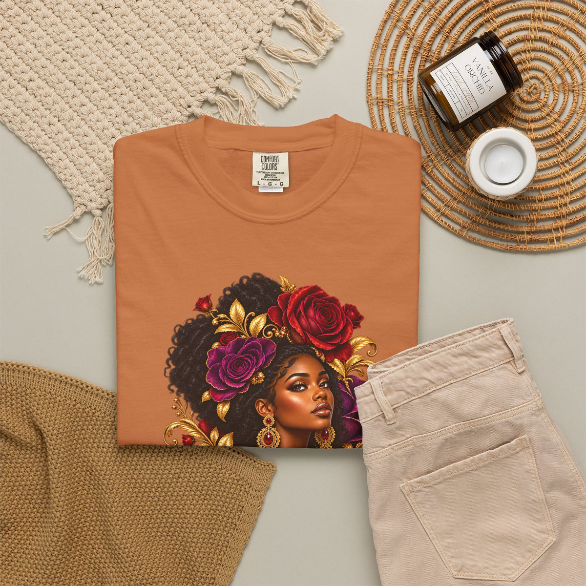 Floral Muse Portrait Graphic Tee | Color Me Ful
