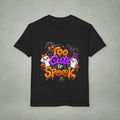Too Cute to Spook Youth T-Shirt | Halloween Ghosts Pumpkins Bats