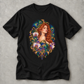 Peacock Muse Portrait Graphic Tee | Color Me Ful
