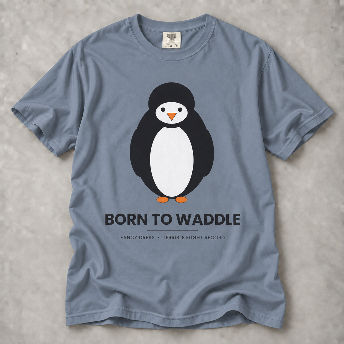 Penguin 'Born to Waddle' T-Shirt — Cute Graphic Tee for Animal Lovers