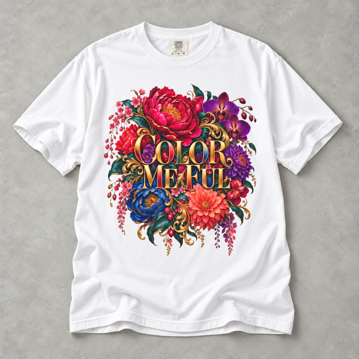 Color Me Ful Floral Graphic Tee | Unisex MoodWorn