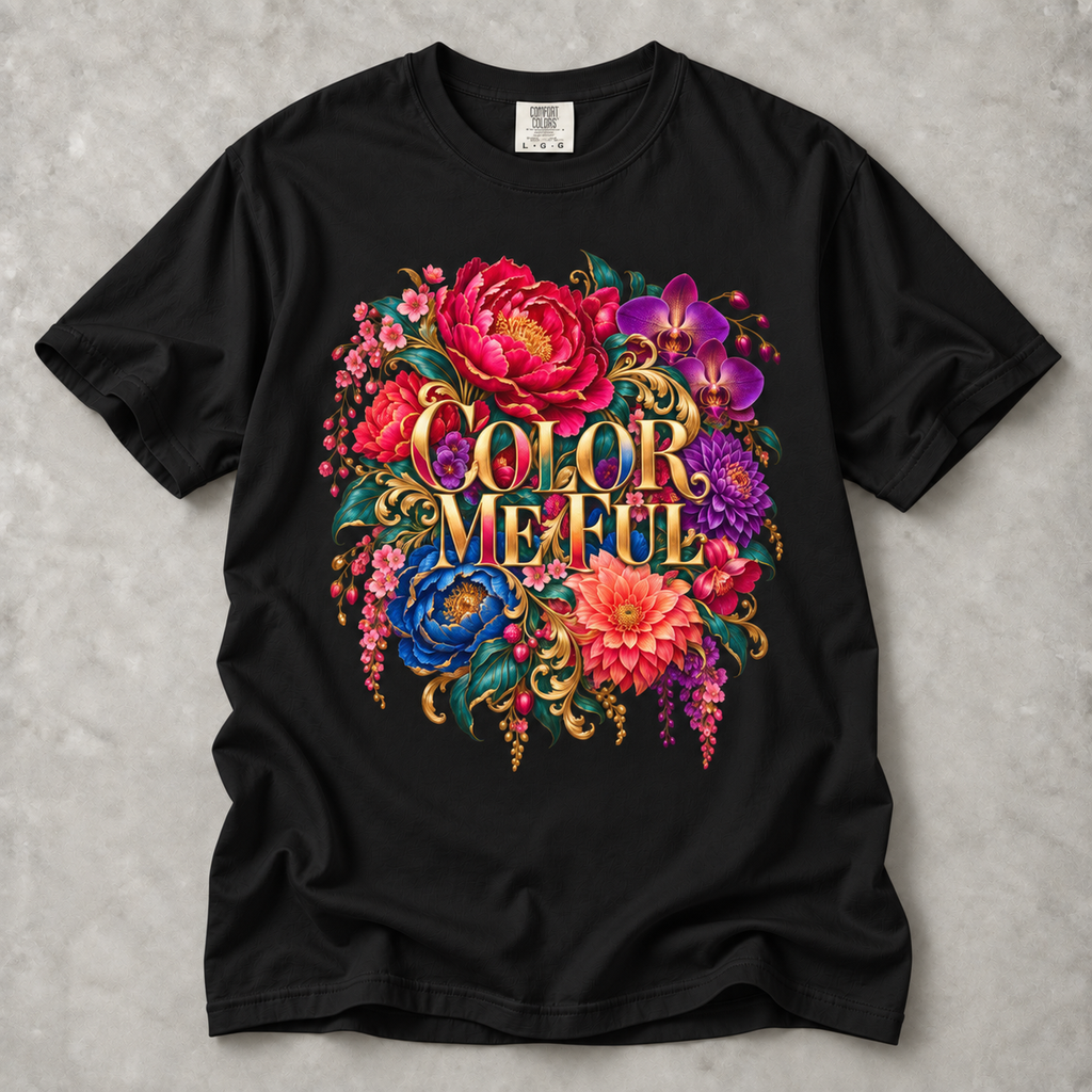 Color Me Ful Floral Graphic Tee | Unisex MoodWorn