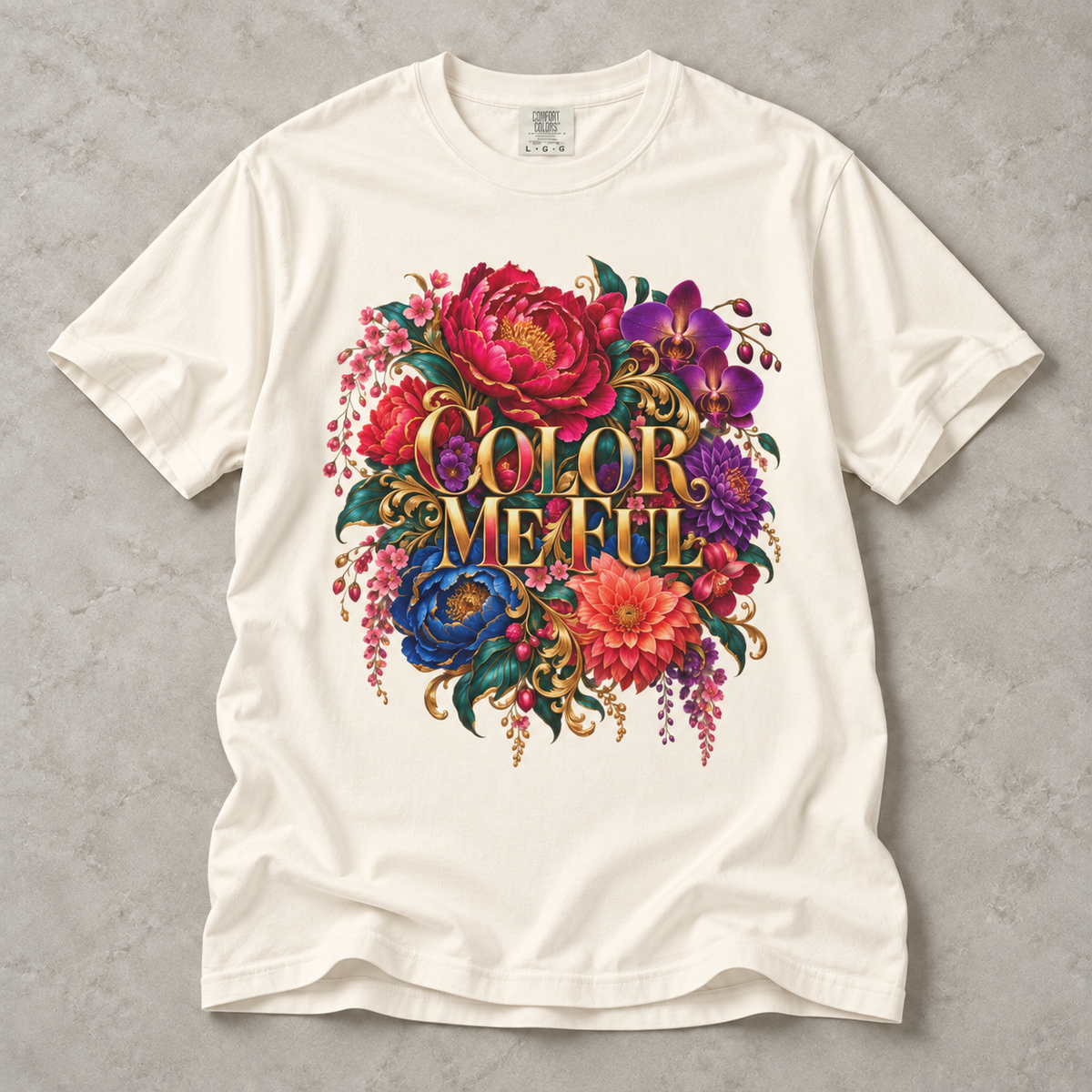 Color Me Ful Floral Graphic Tee | Unisex MoodWorn