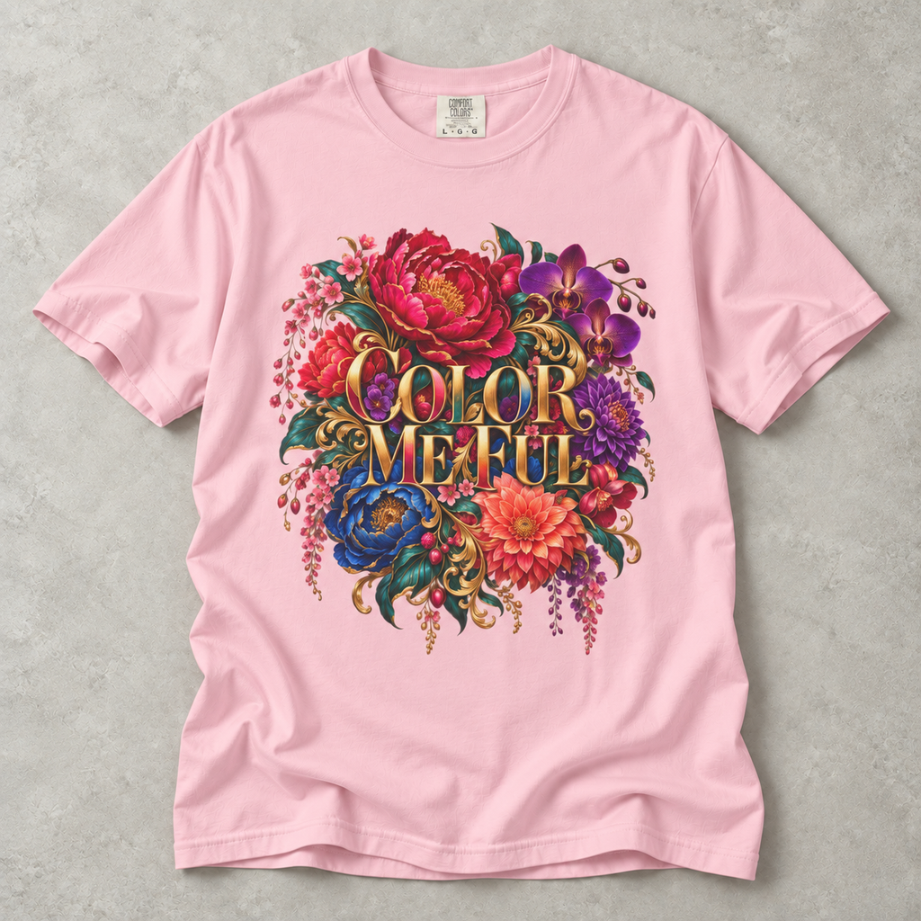 Color Me Ful Floral Graphic Tee | Unisex MoodWorn