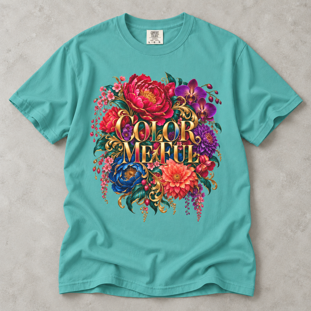 Color Me Ful Floral Graphic Tee | Unisex MoodWorn