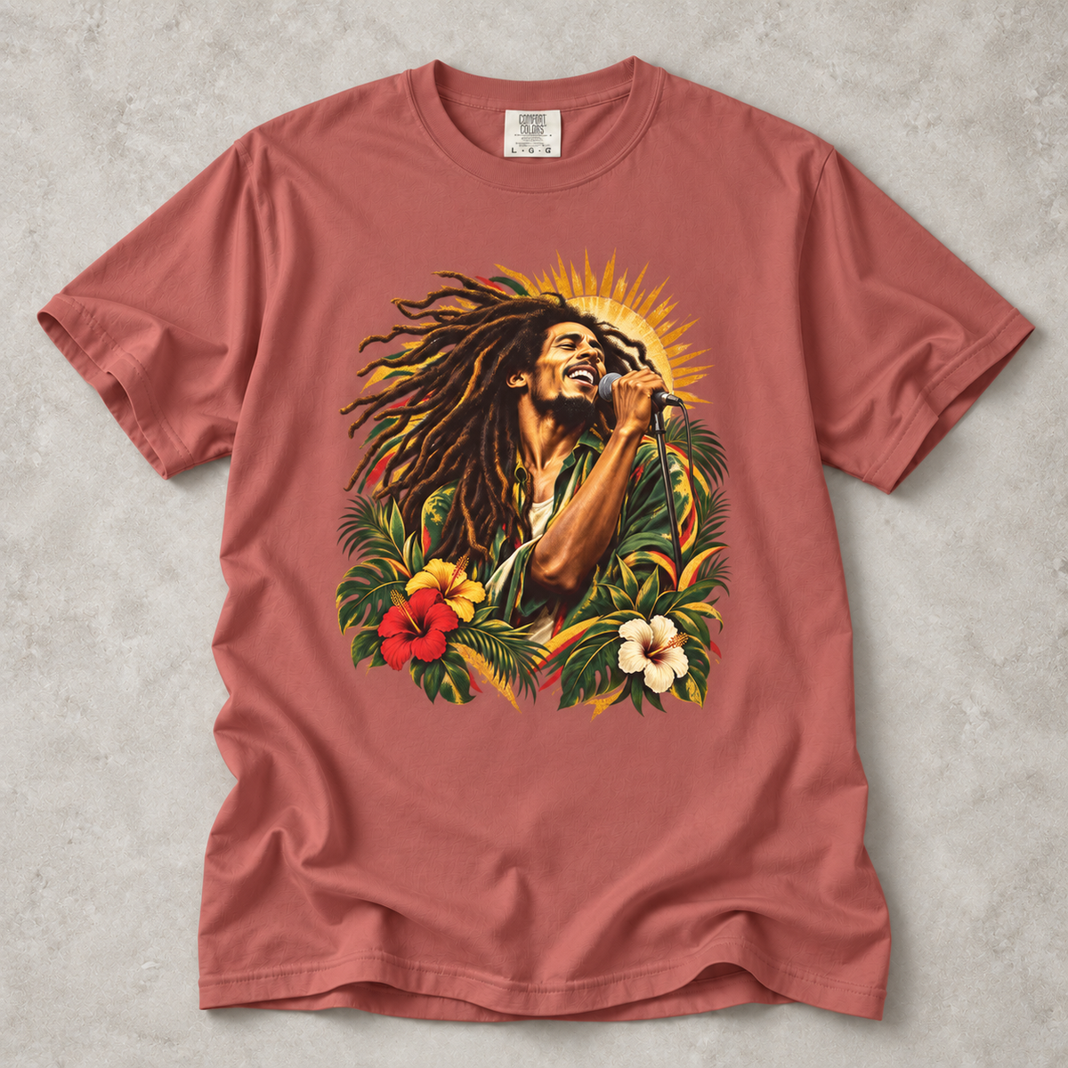 Reggae Sun Portrait Graphic Tee | Unisex