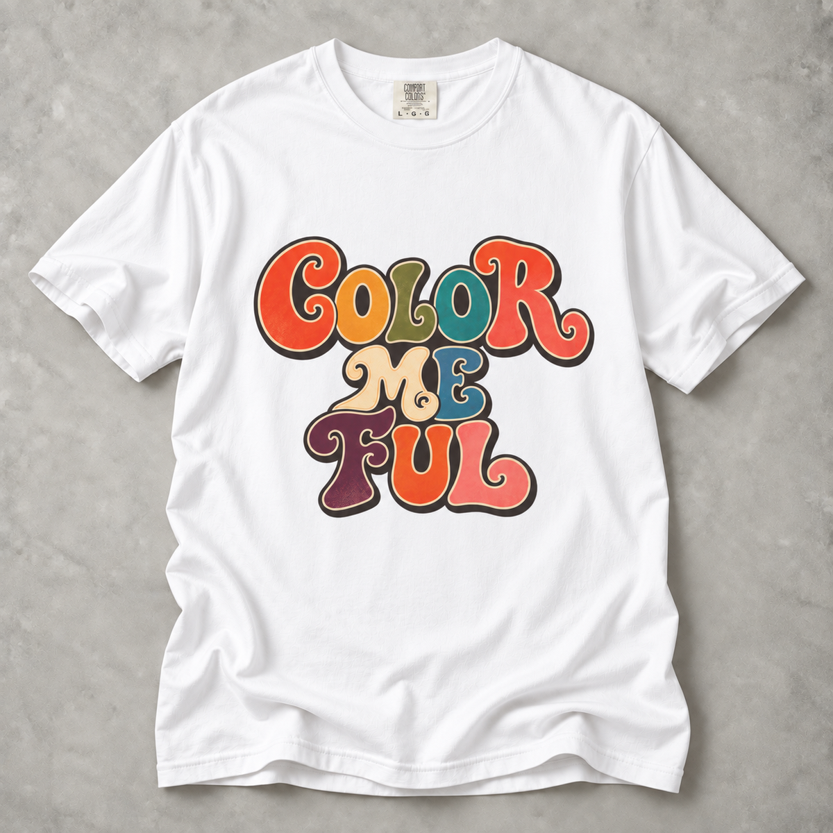 Color Me Fun T-Shirt — Retro Groovy 'Color Me Ful' Graphic Tee