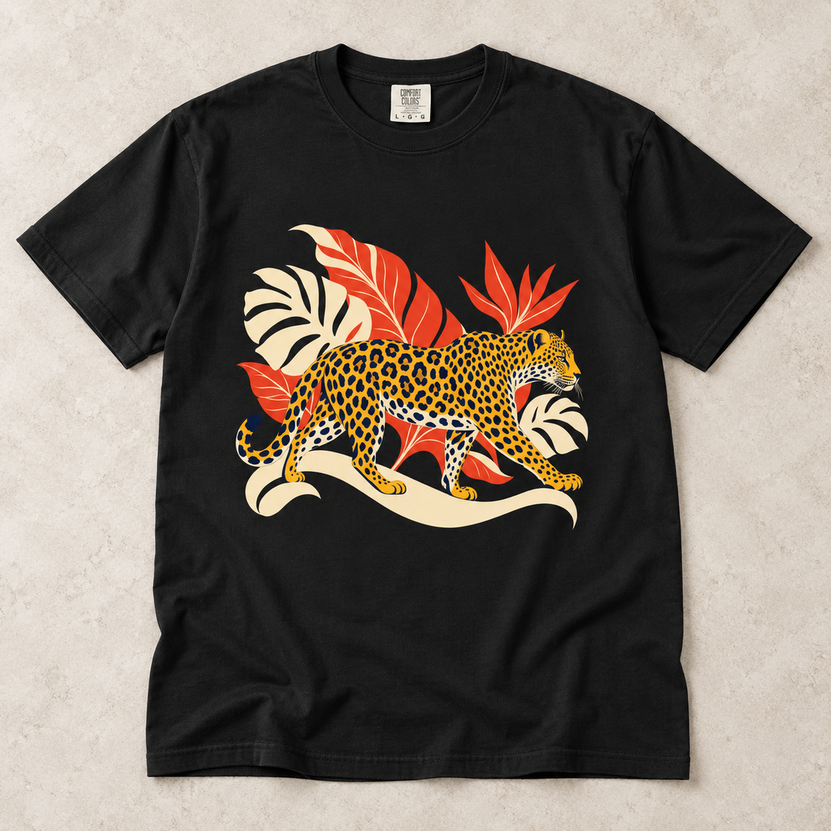 Leopard Jungle Graphic T-Shirt