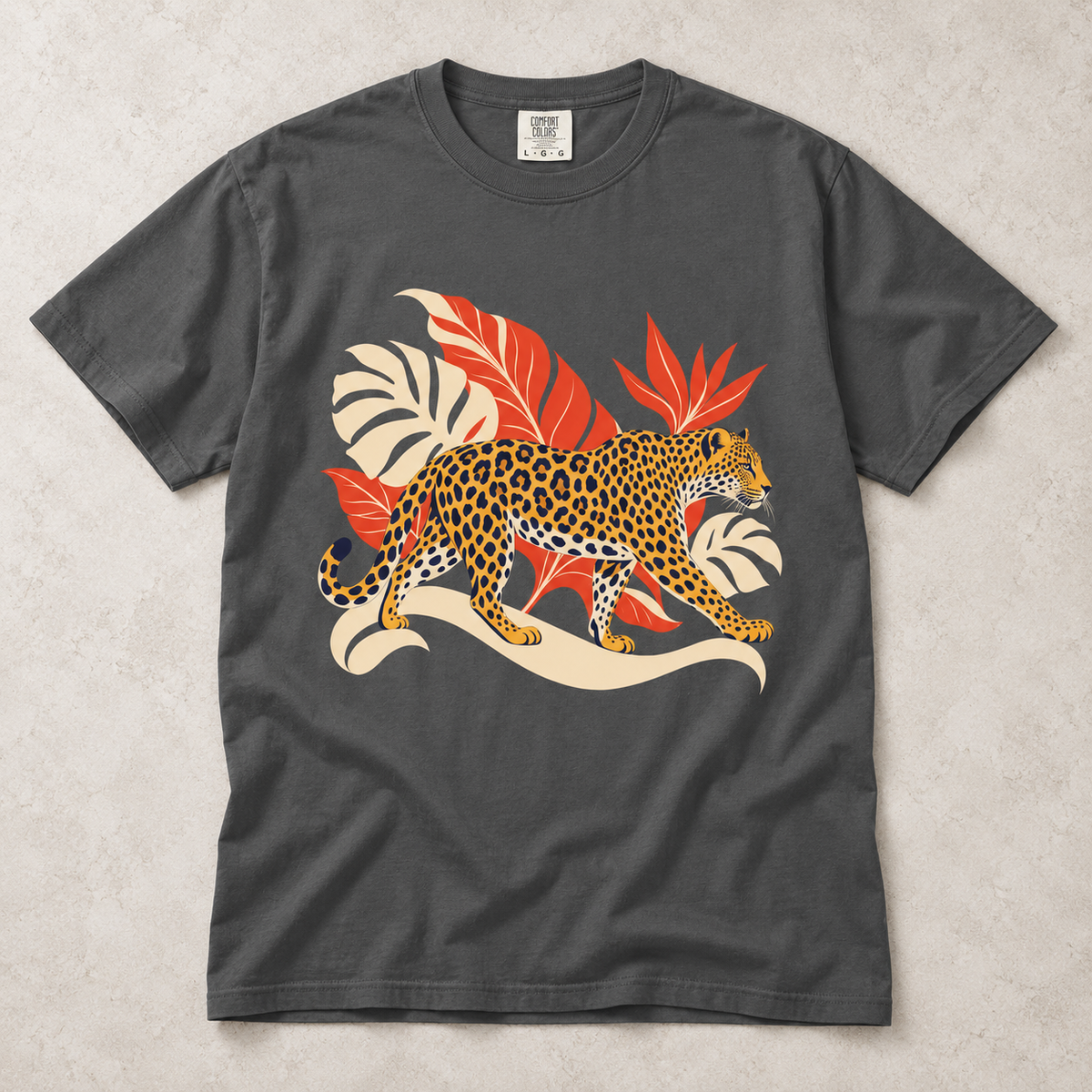Leopard Jungle Graphic T-Shirt
