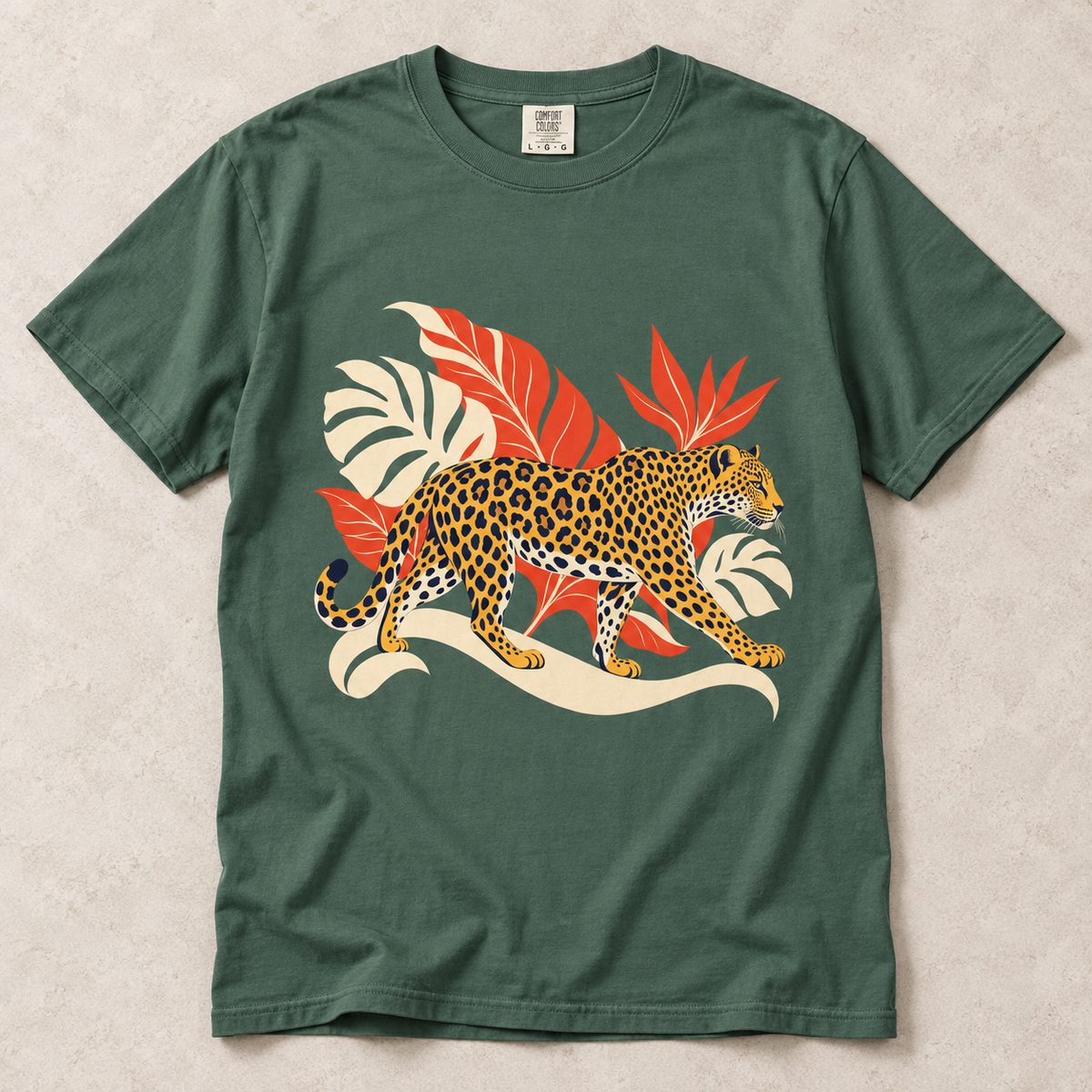 Leopard Jungle Graphic T-Shirt