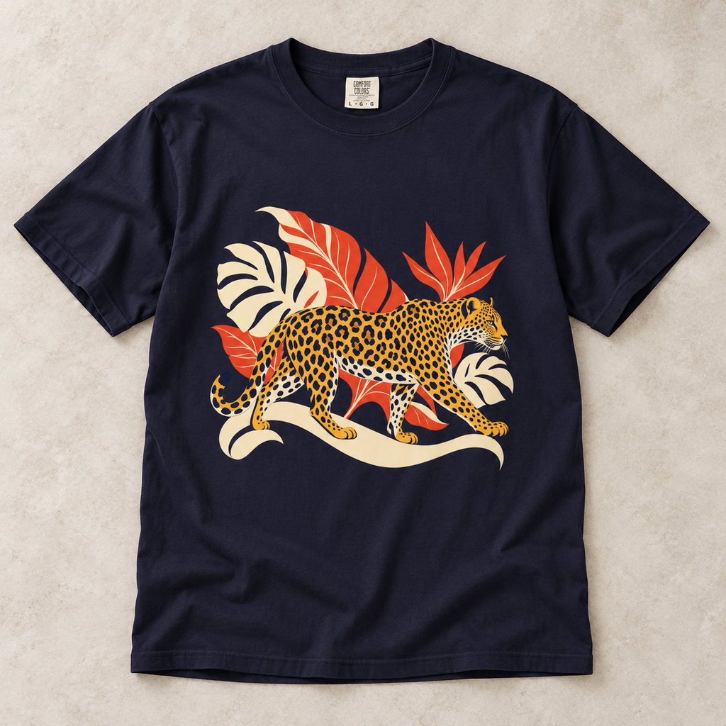 Leopard Jungle Graphic T-Shirt