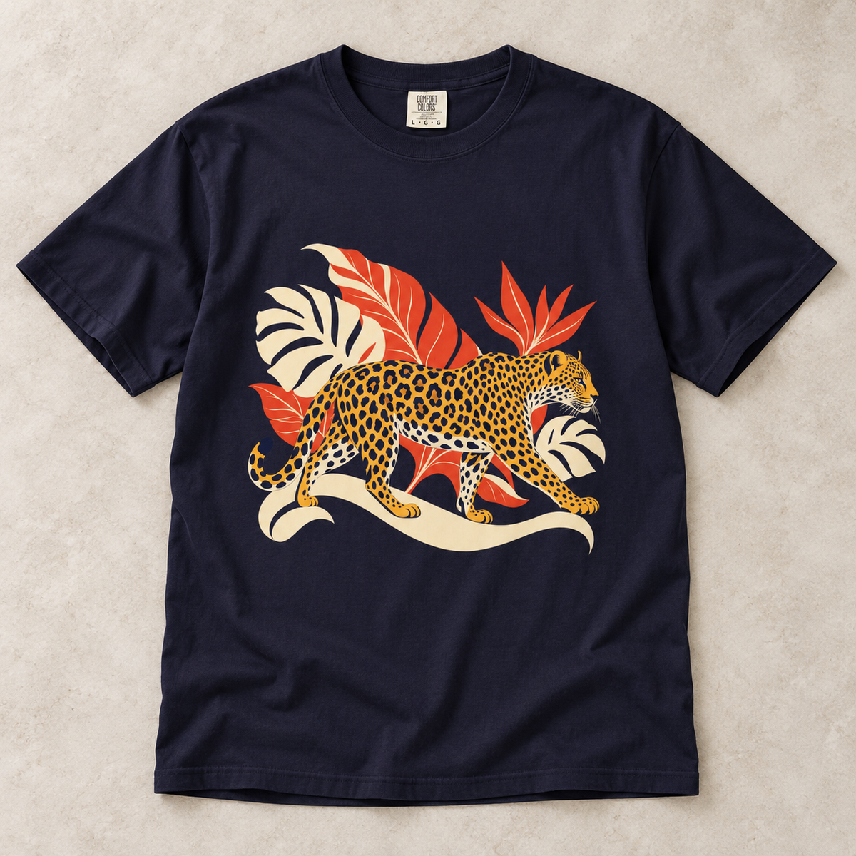 Leopard Jungle Graphic T-Shirt