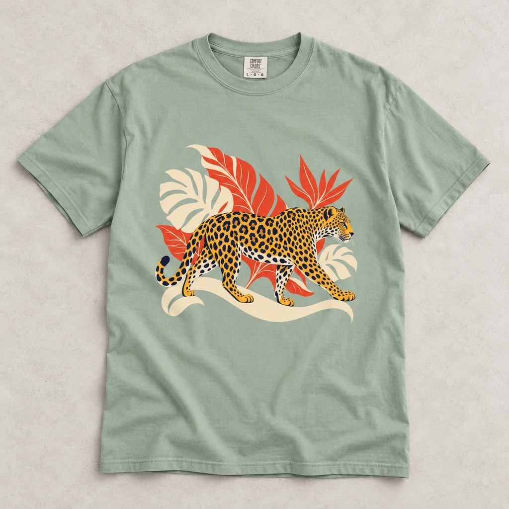 Leopard Jungle Graphic T-Shirt