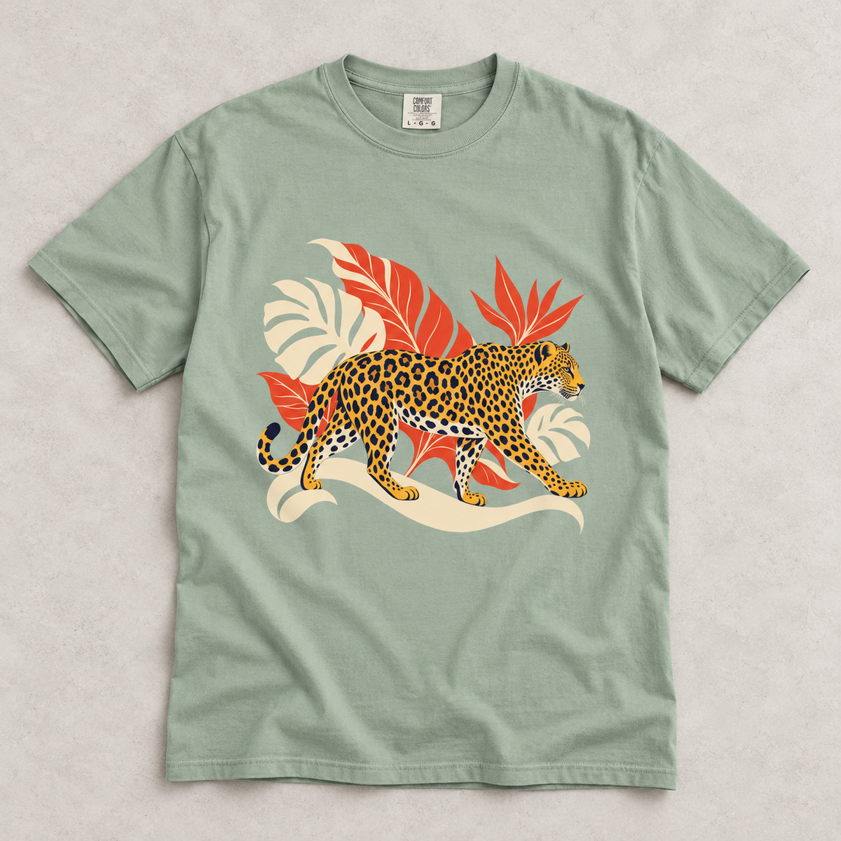 Leopard Jungle Graphic T-Shirt