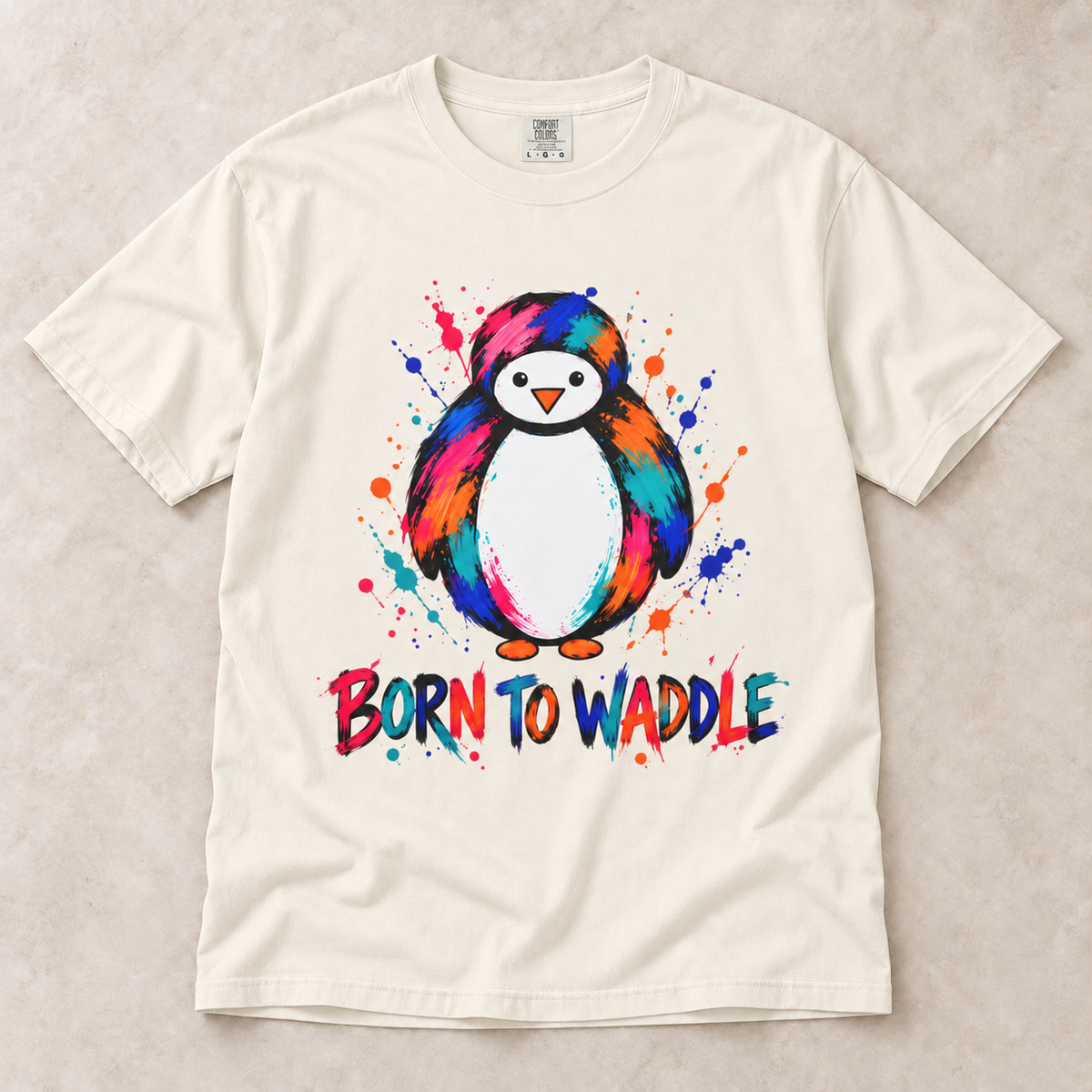 Born to Waddle Penguin T-Shirt