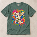 Color Me Ful Graphic T-Shirt — Vibrant Paint Splash Tee