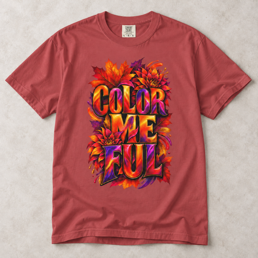 Color Me Ful Colorful Graphic Tee | Unisex Comfort Colors 1717
