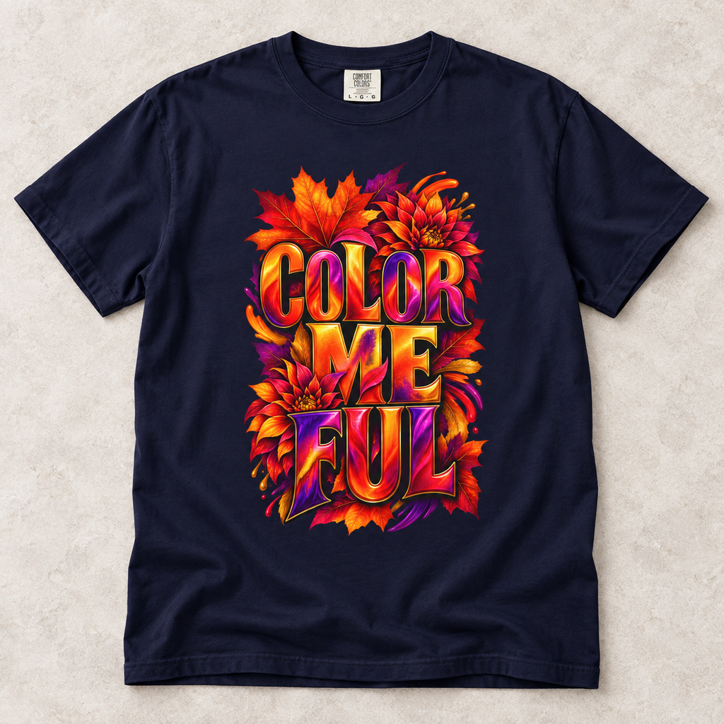 Color Me Ful Colorful Graphic Tee | Unisex Comfort Colors 1717