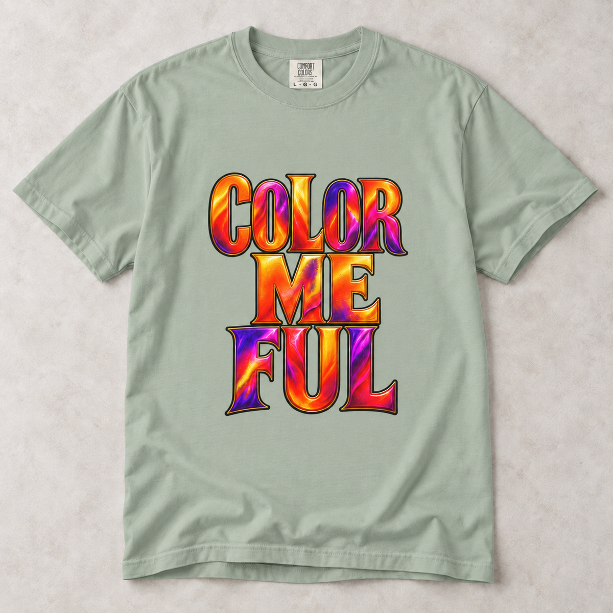 Color Me Ful Graphic T‑Shirt — Vibrant Retro Typography Tee
