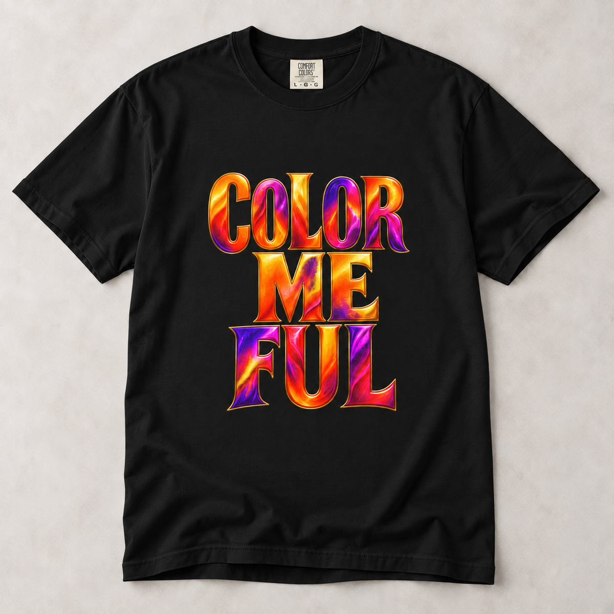 Color Me Ful Graphic T‑Shirt — Vibrant Retro Typography Tee