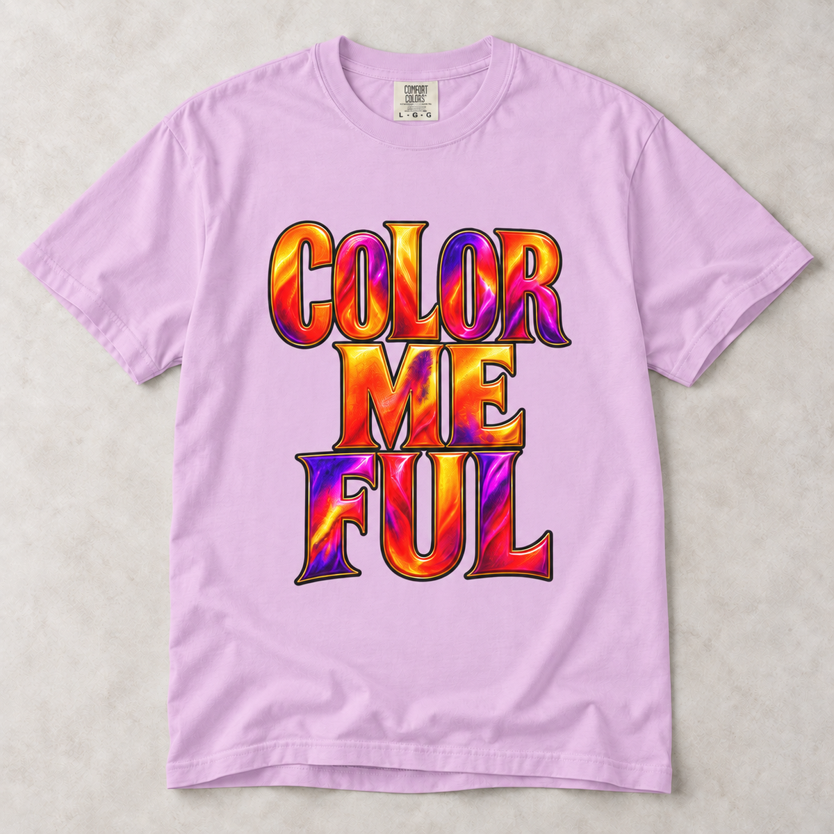 Color Me Ful Graphic T‑Shirt — Vibrant Retro Typography Tee