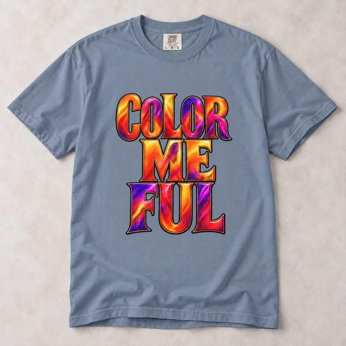 Color Me Ful Graphic T‑Shirt — Vibrant Retro Typography Tee