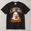 I Identify As A Jump-Scare Before Coffee T-Shirt — Funny Halloween Coffee Tee