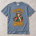 Barely Together, Great Outfit — Unisex Raccoon Graphic Tee