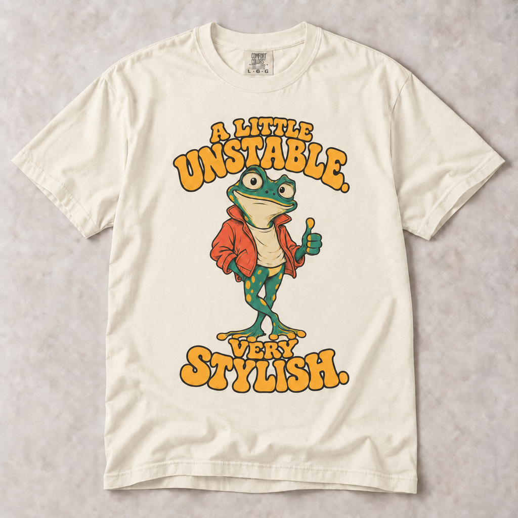 A Little Unstable, Very Stylish — Unisex Frog Graphic Tee