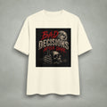 Bad Decisions After Dark T-shirt | Skull Moon Graphic Tee