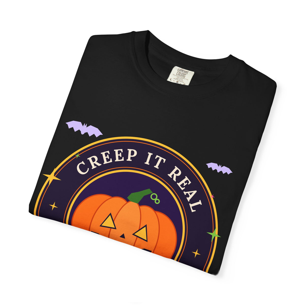 Spooky SZN Pumpkin T-Shirt — "Creep It Real" Halloween Tee