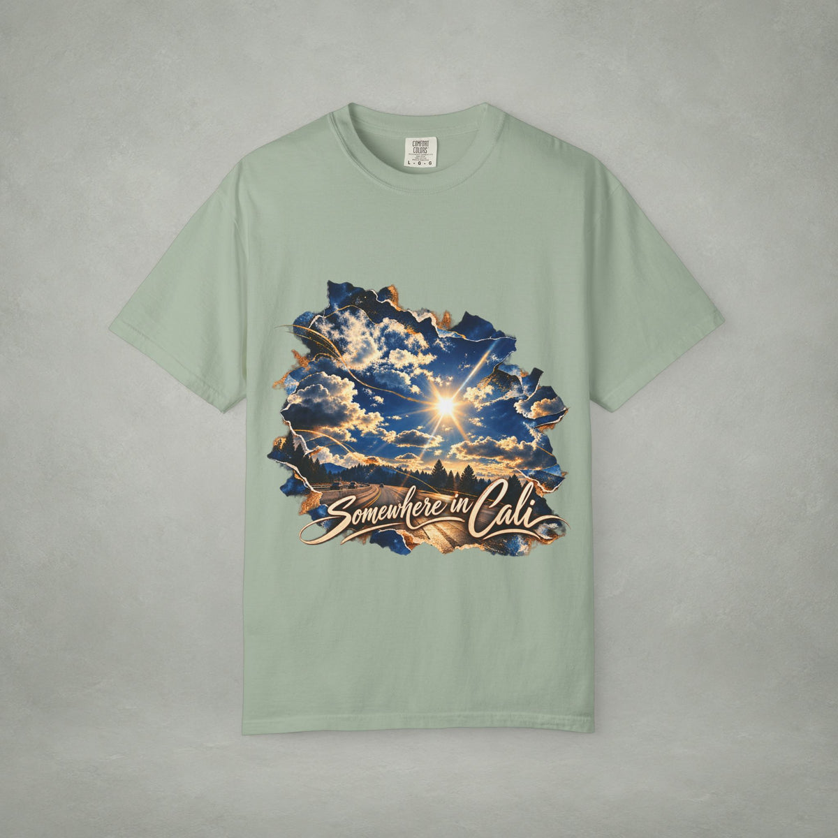 Somewhere in Cali Graphic Tee | Unisex Comfort Colors 1717