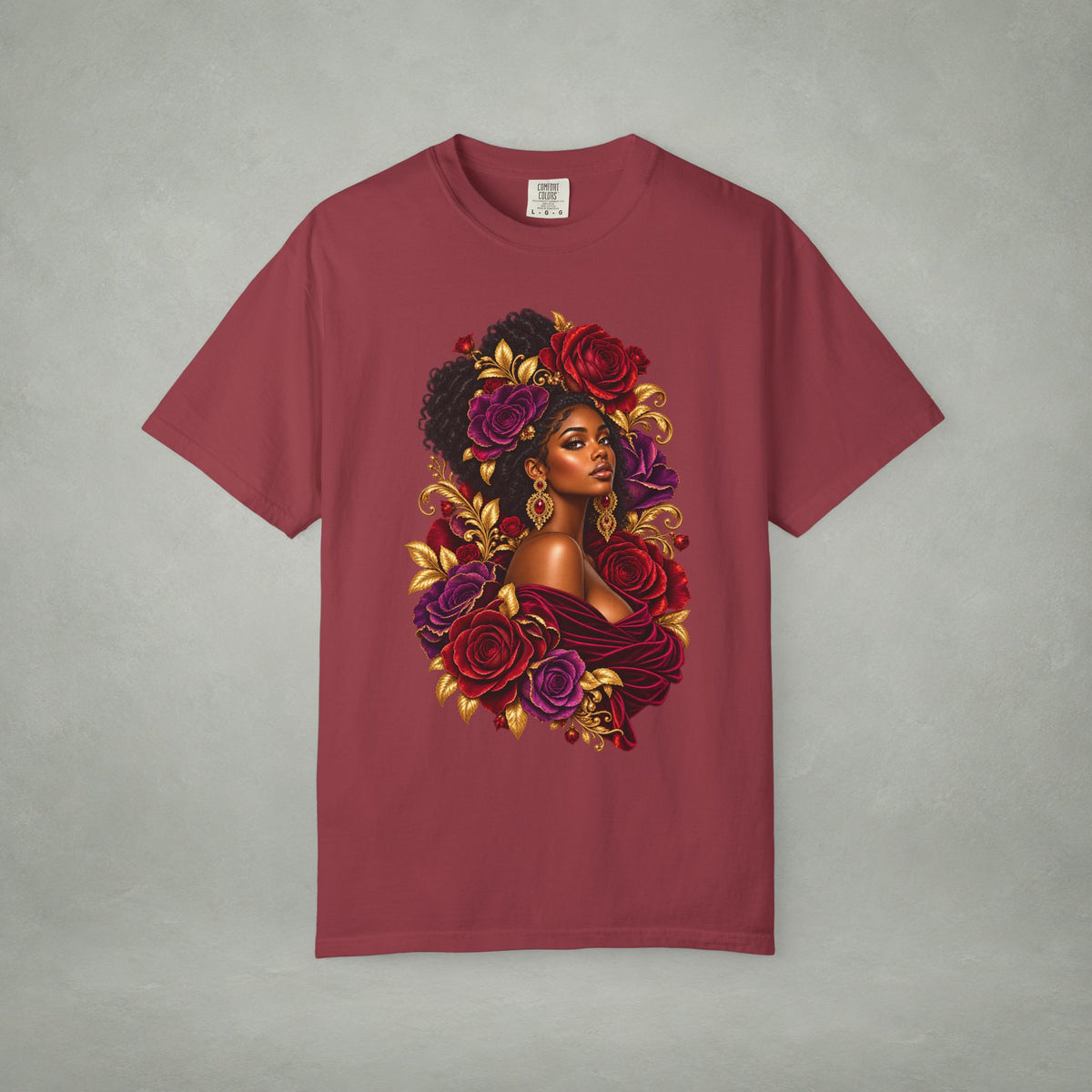 Floral Muse Portrait Graphic Tee | Color Me Ful