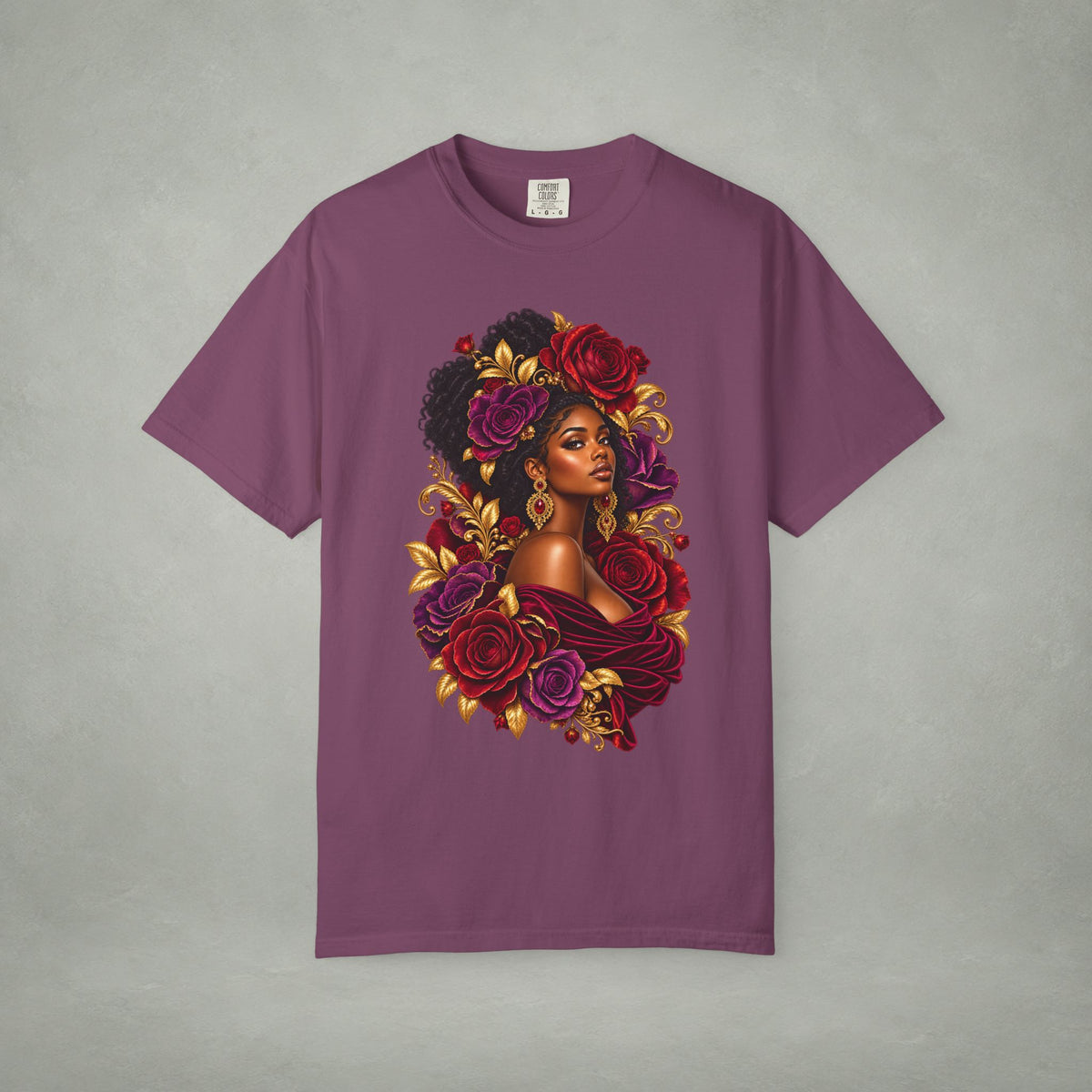 Floral Muse Portrait Graphic Tee | Color Me Ful