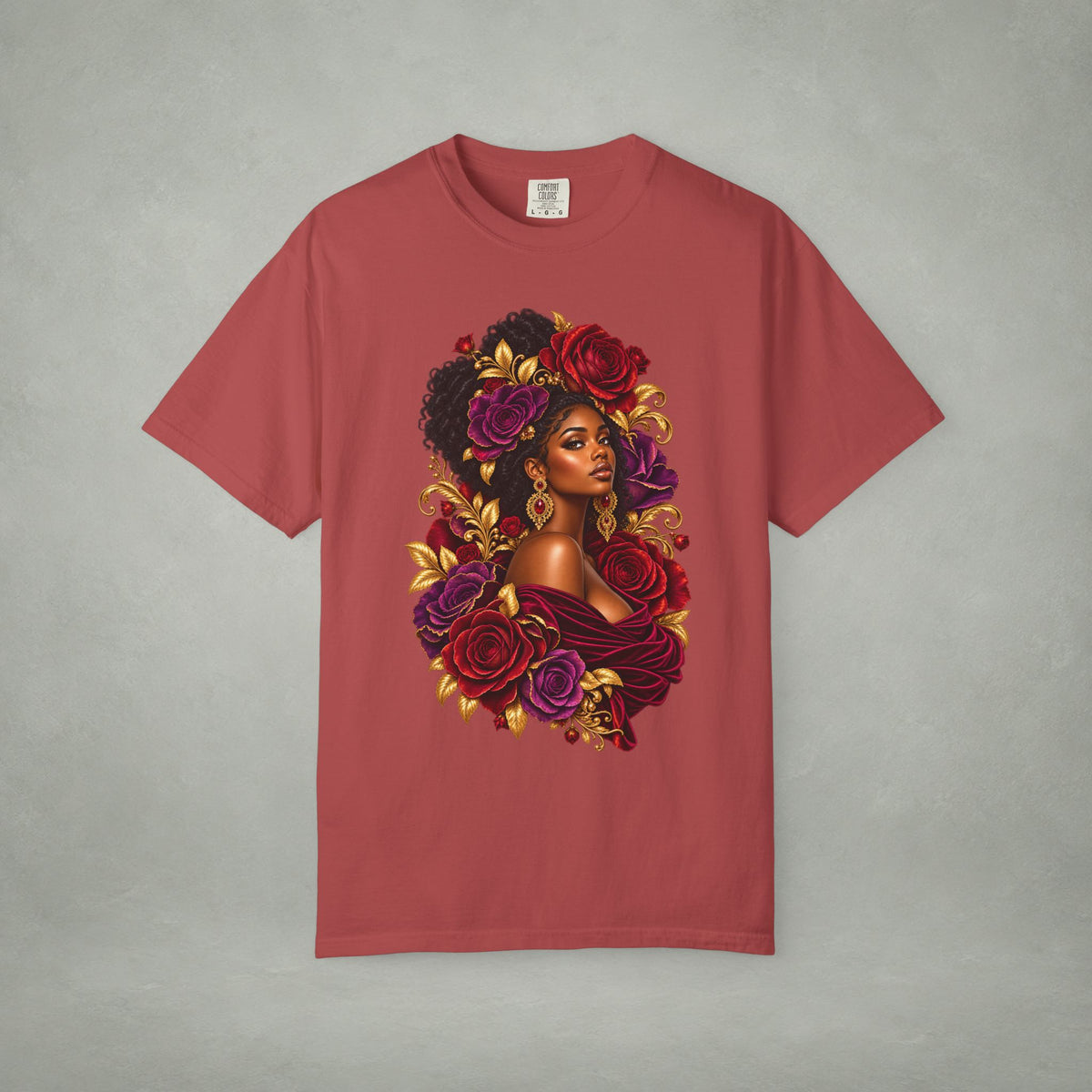 Floral Muse Portrait Graphic Tee | Color Me Ful