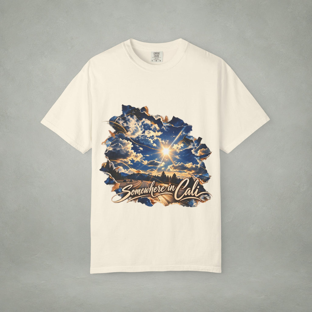 Somewhere in Cali Graphic Tee | Unisex Comfort Colors 1717
