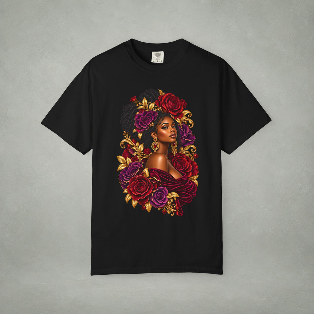 Floral Muse Portrait Graphic Tee | Color Me Ful
