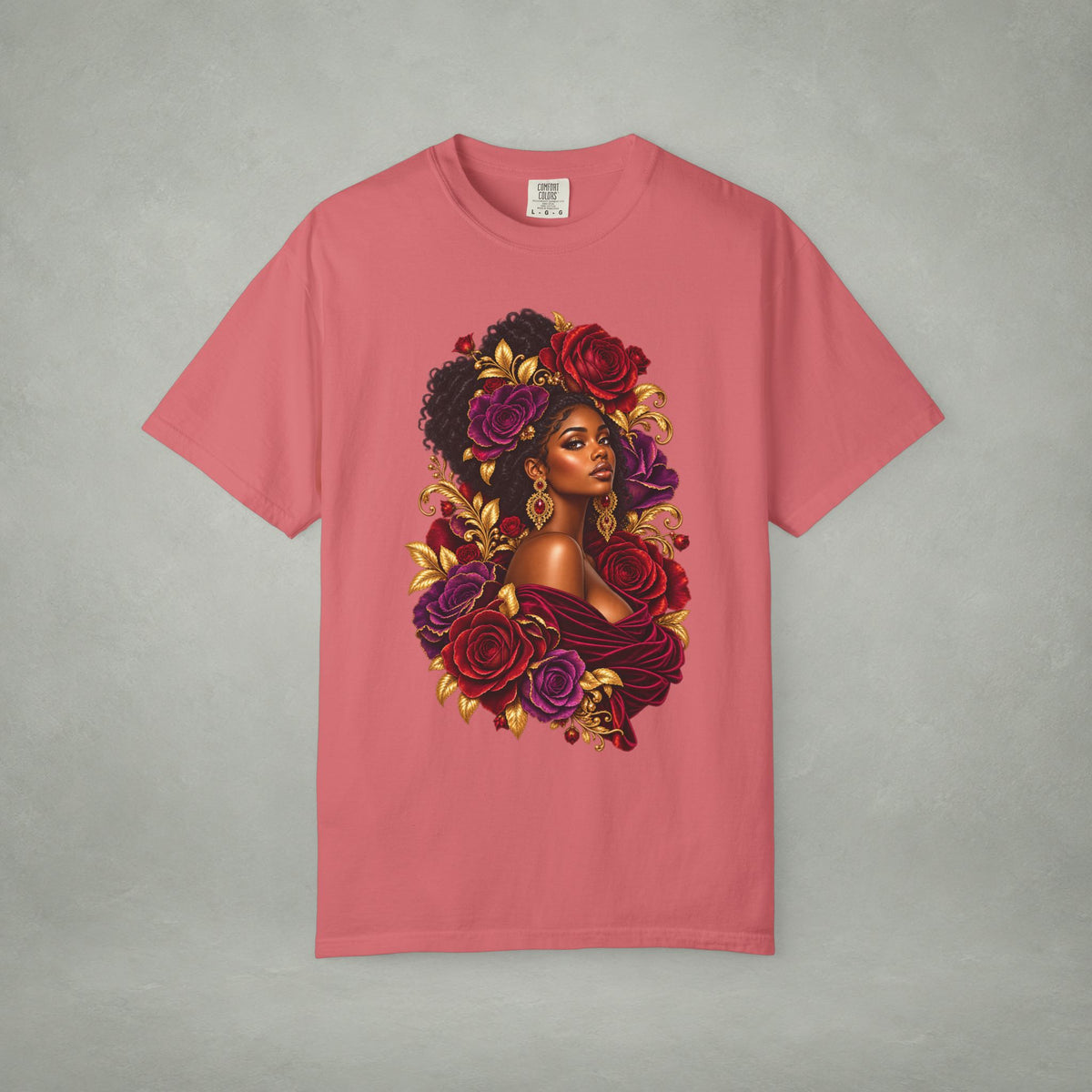 Floral Muse Portrait Graphic Tee | Color Me Ful