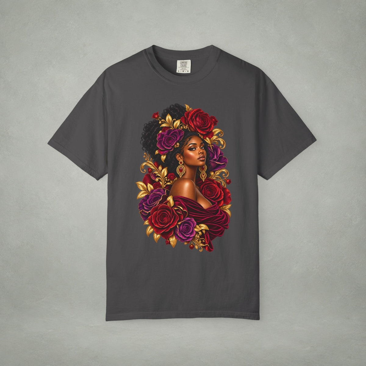 Floral Muse Portrait Graphic Tee | Color Me Ful
