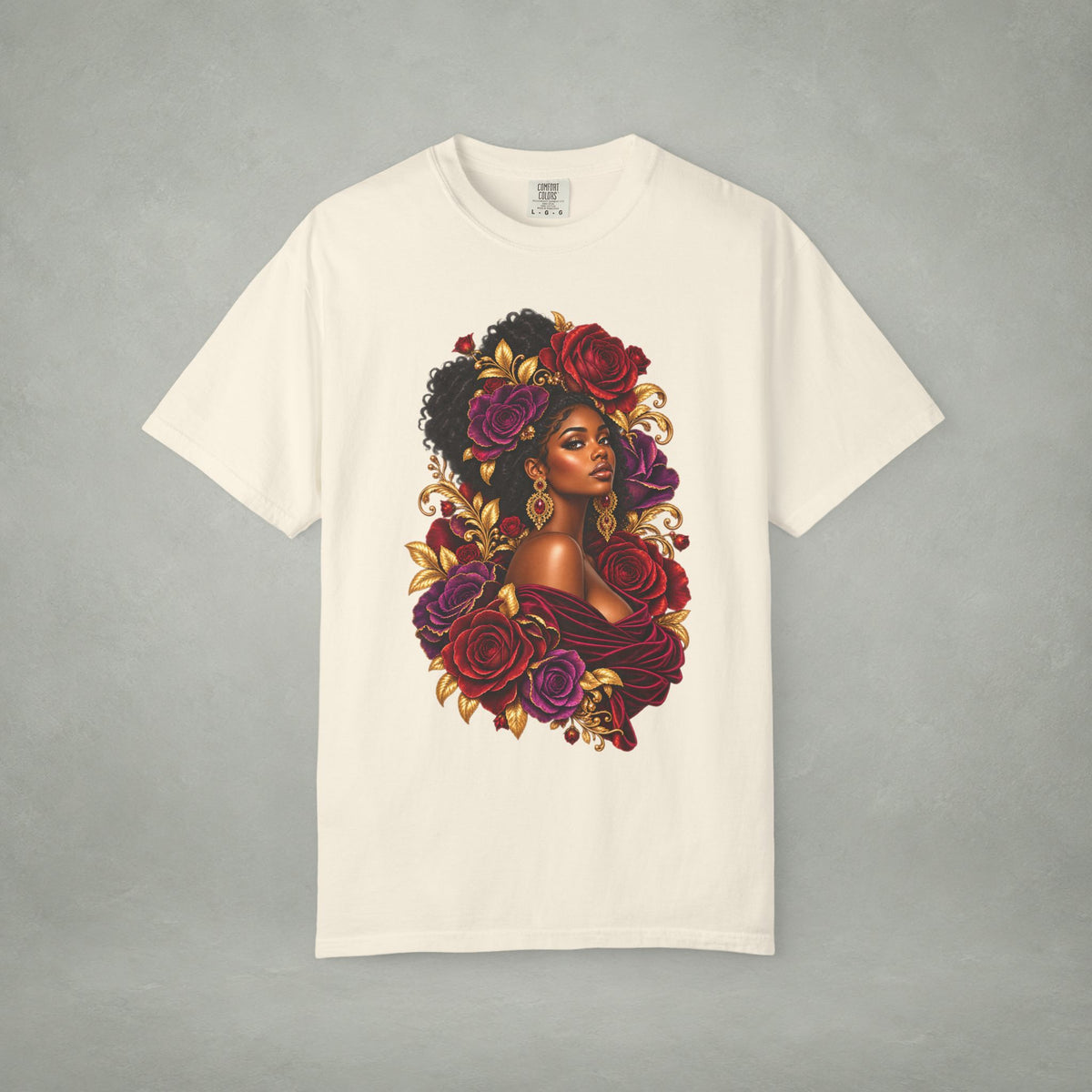 Floral Muse Portrait Graphic Tee | Color Me Ful