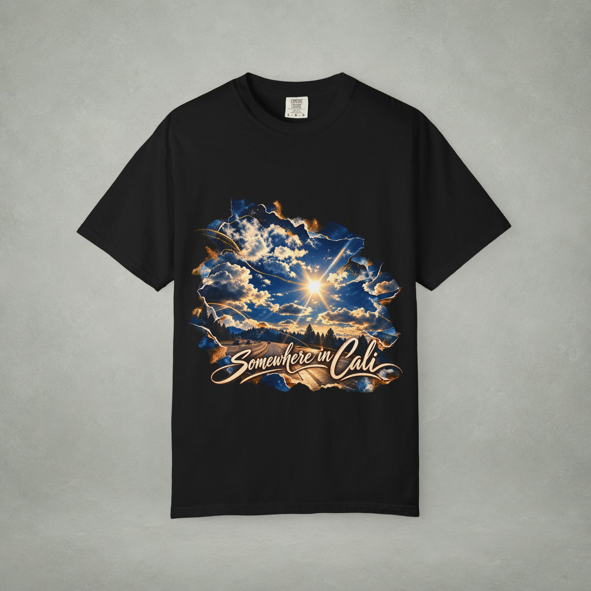 Somewhere in Cali Graphic Tee | Unisex Comfort Colors 1717